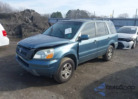 2005 Honda Pilot Ex-L from USA, damaged, VIN 2HKYF18695H517923